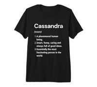Cassandra Définition du nom Dictionnaire Amusant T-Shirt Haut de Gamme