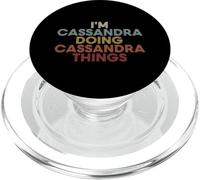 Cassandra Name Cassandra Personalized Name First Given PopSockets PopGrip pour MagSafe