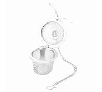 Casse à thé, boule en acier inoxydable pour cuire la passoire de thé à balle en mailles de maille de plantes à base de plantes Infuseur avec chaîne pour le brassage (L 360 ml 6.8x14.5cm / 2,7x5,7