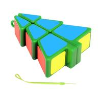 Casse-bébé Arbre de Noël - Cube anti-stress | 1 × 2 × 3 cubes avec mouvement doux, jouet créatif | Mini vitesse arbre de Noël, porte-clés puzzle