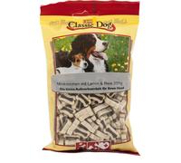 Casse-croûte classique pour chien Mini-os avec agneau et riz 200gx12