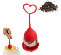Casse de thé en feuille en vrac - infuseur de du cœur, filtre à | Mesh à the en acier inoxydable, tasse de réutilisable et infuseur de tasse, accessoire de brassage à théâtre, filtre