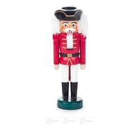Casse-Noisette Avec Tricorne Rouge-Blanc Bxhxt 5 cmx12cmx4cm Neuf Erzgebirge