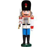 Casse-noisette Danois blanc, hauteur 39 cm, Erzgebirge origina.. SV 11204/3 neuf