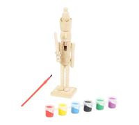 Casse-noisette de Noël brut - Décoration de Noël en bois de 17,8 cm | Figurine artisanale de table - pour adolescents et adultes, amateurs d'art, enseignants d'art, décorateurs d'intérieur, projets