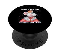Casse-Noisette drôle Team Rat King We Run This Town Christmas PopSockets PopGrip Adhésif