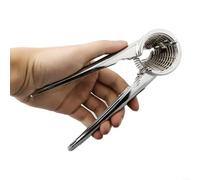 Casse-noisette en alliage d'aluminium avec réglage réglable pour noix, noix de pécan, amandes et filberts, outil de cuisine argenté pour une fissuration facile des coquilles sans endommager le noyau