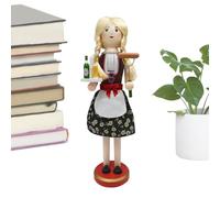 Casse-noisette en bois pour fête de la bière - 36 cm - Statuette de casse-noisette - Peint à la main - Décoration pour appartement festif - Étagère de cheminée intérieure - Table de vacances