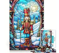 Casse-Noisette en vitrail, Puzzle de 1000 pièces pour Adolescents, Jeu de réflexion, Design Simple et Amusant, Cadeau mémorable 38x26cm