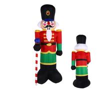 Casse-Noisette Gonflable Géant,Décoration D'éclairage Étanche 2.5m | Casse-Noisette De Noël Pour,pour Famille Intérieur Fête Vacances Pelouse Jardin Maison Cour Hiver
