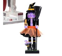 Casse-Noisette Halloween Decoration - Soldat Peint en Bois, Figure Festive | High Classic Nutcracker Statue avec Artisanat détaillé, Affichage de Saison décoratif pour Le Centre de Table, étagère,