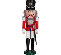 Casse-Noisette Husar Rouge Grand HxBxT = 50x15x12cm NEU Noël Seiffen Nutcracker