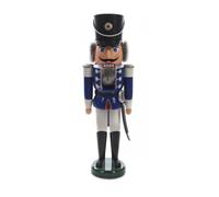 Casse-Noisette Hussard Bleu-Blanc 19x60x15 CM Neuf Figurine en Bois Noël