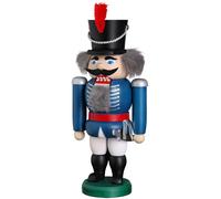 Casse-noisette hussard bleu, hauteur 20 cm, Erzgebirge origina.. SV 11452/2 neuf
