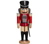 Casse-noisette hussard frêne rouge, hauteur 37 cm, Erzgebirge .. SV 11212/1 neuf