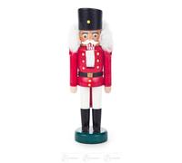 Casse-Noisette Hussard Rouge-Blanc Bxhxt 4,5 Cmx13 Cmx4 CM Neuf Erzgebirge
