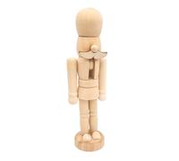 Casse-noisette - MegaCrea DIY - Personnalisable - Bois naturel - 12,5 cm x 4 cm - Mixte