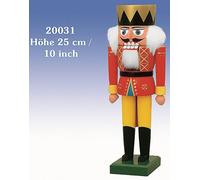 Casse-Noisette Roi 35 CM Neuf Figurine en Bois Erzgebirge Noix Fissure