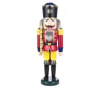 Casse-Noisette Roi Rouge-Jaune LxHxP = 13x39x9,5 Cm NEUF Figurine En Bois