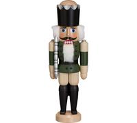 Casse-Noisette Roi Vert HxBxT = 29x10x8cm NEUF Noël Seiffen Casse-Noisettes Noix