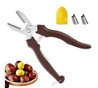 Casse-noisettes, casse-noisettes, kit de casse-châtaignes en acier inoxydable - Batterie de cuisine sûre et pour châtaignes, noix, amandes, noix