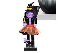 Casse-noisettes D'Halloween - De Soldat Festif, Figurine De Vacances | Collectible À La Main En Bois Avec Un Uniforme Détaillé, Un Accent Décoratif Pour Manteau, Étagère, Tablette Ou Pièce Ma
