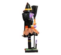 Casse-noisettes D'Halloween - Figures De Casse-noisette Halloween Pratique | Party Nutcracker Soldat Figurine Set, Décoration De Modèle En Bois À Main Pour Une Pièce Maîtresse De Table De Fête Hallowe