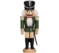 Casse-Noisettes Hussard Vert Hxlxp = 37x13x10cm Neuf Noël Seiffen Nutcracker