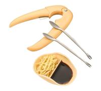 Casse Noix à Crabe - Outils Pour Manger Le Crabe | Set De Fourchettes À Décortiquer Pour Amateurs Jeunes Adultes Seniors Restaurant Repas Fêtes Dîner Pique-Nique | Pour Repas Familial Pique Nique Dîne