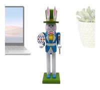 Casse-noix de lapin de Pâques - Bois de casse-noisette de lapin, figurine de lapin portable | Figurine de festival de printemps, décoration de Pâques créative Bunny Nutcracker, ornement de figurine