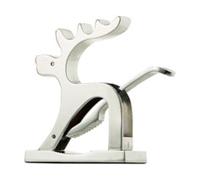 Rosenstein & Söhne Casse-noix décoratif "Élan" en métal chromé