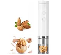Casse-Noix électrique, Outil Multifonctionnel Portable pour Casser Les Noix De Pécan Et Les Noix, Casse-Noix pour Noix, Noix De Pécan, Noisettes, Amandes Et Noix du Brésil White
