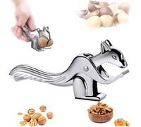Casse-noix en acier inoxydable, noyer, zinc moulé, ouverture facile, design écureuil, outil de casse en fonte Label