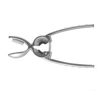 Casse-noix en aluminium pour coupe-noix et châtaignes en un seul, design léger avec poignée ergonomique, pour les amateurs de noix et la cuisine en plein air (argenté)