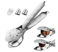 Casse-noix manuel en acier inoxydable - Design dentelé - Casse-noix rapide - Pour la maison, la cuisine, la boulangerie, le cuisinier, les adultes, les personnes âgées, les mains faibles, les enfants