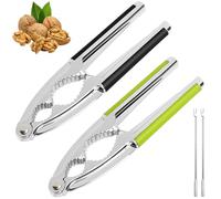 Casse-noix pour noix, Casse-Noisette avec Poignée Antidérapant, Casse-Noisette Multifonction, Casse-Noisette Métal,pour Les Noix, Noisettes, amandes, Fruit de mer，ou Autres Noix