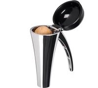 Casse-noix robuste avec mécanisme de retour à ressort et couvercle anti-éclaboussures, outil à long levier sans effort, noir.