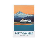 Casse-Puzzles 200 pièces Port Townsend Washington Casse-Puzzle 200 pièces pour Adultes, Enfants, Adolescents familles Nombreuses Jeu de Puzzle 35x25cm