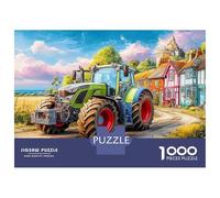 Casse-tête 1000 Pièces Adulte,Peinture de Campagne Ancienne Défi Intellectuel Stimulant,Pièces Robustes en Carton Qualité,sans Poussière 38x26cm/1000pcs