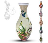 Casse-tête 3D de vase pour adultes, 160 pièces, puzzle à assembler soi-même, puzzle 3D incurvé avec colonne d'eau, parfait pour exposer des fleurs réelles ou artificielles et des arrangements floraux