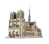 Casse-tête 3D en bois, cathédrale Notre-Dame à construire, kit d'assemblage décoratif idéal pour adolescents et adultes (293 pièces)