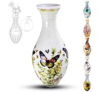 Casse-tête 3D en forme de vase pour adultes, 160 pièces, puzzle à assembler soi-même, puzzle 3D incurvé avec colonne d'eau, parfait pour exposer des fleurs réelles ou artificielles et des arrangements