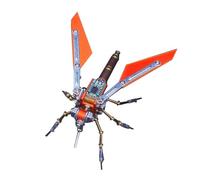Casse-tête 3D en métal, modèle d'assemblage d'insectes mécaniques 3D, affichage de bureau créatif pour les amateurs d'art (99 pièces)
