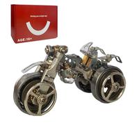Casse-tête 3D en métal pour adultes, 300 pièces + kit de modèle de moto de plage steampunk, puzzle mécanique en métal, décoration de moto, cadeau