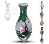 Casse-tête 3D pour adultes en forme de vase, 160 pièces, puzzle à assembler soi-même, puzzle 3D incurvé avec colonne d'eau, parfait pour exposer des fleurs réelles ou artificielles et des arrangements