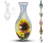Casse-tête 3D pour adultes en forme de vase, 160 pièces, puzzle à assembler soi-même, puzzle 3D incurvé avec colonne d'eau, parfait pour exposer des fleurs réelles ou artificielles et des arrangements