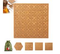Casse-tête à plateau fractal, en bois dur et difficile pour adultes, puzzle en bois qui fait rebondir l'esprit, labyrinthe créatif irrégulier unique impossible difficile, portable avec cadre (#3)