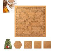 Casse-tête à plateau fractal, en bois dur et difficile pour adultes, puzzle en bois qui fait rebondir l'esprit, labyrinthe créatif irrégulier unique impossible difficile, portable avec cadre (#2)