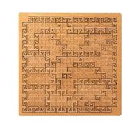 Casse-tête à plateau fractal en bois dur et difficile pour adultes, puzzle portable de courbe, jeu de labyrinthe créatif irrégulier unique, puzzle difficile sans image (A)