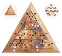 Casse Tete Adulte en Bois Tri Match - 16 Triangles, Solo, des 10 Ans
